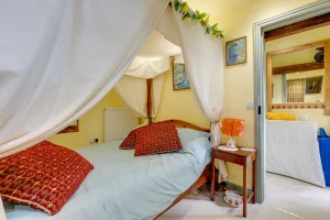 One of our bedrooms in our Dalby Forest, family holiday cottage at Bickley Rigg Farm. North Yorkshire.