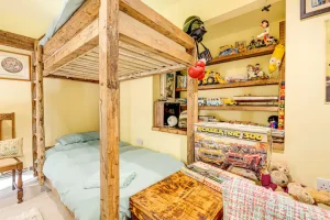 Another photo of one of our bedrooms at our family holiday cottage in Dalby Forest, North Yorkshire. Plenty of toys on show perfect for families with young children.