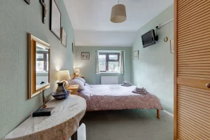 One of our bedrooms in the Scarborough Cottage owned by Bickley Rigg Farm.