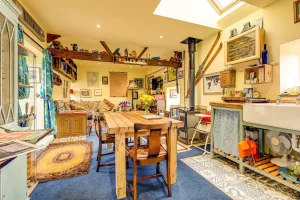 Another image of the open plan living space in our family holiday cottage in Dalby Forest, North Yorkshire. Ideal for the perfect getaway.